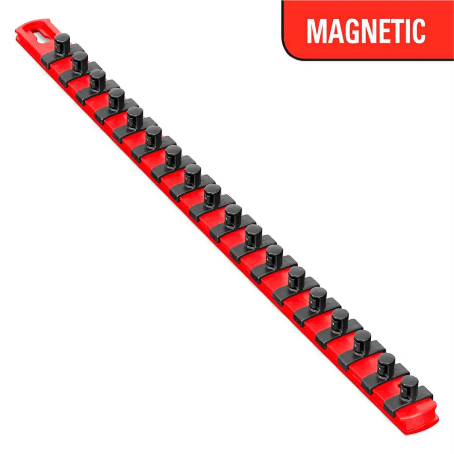 18 Inch 3/8 Inch Magnetic Socket Organizer with Twist Lock (image for) 18 Inch 3/8 Inch Magnetic Socket Organizer with Twist Lock