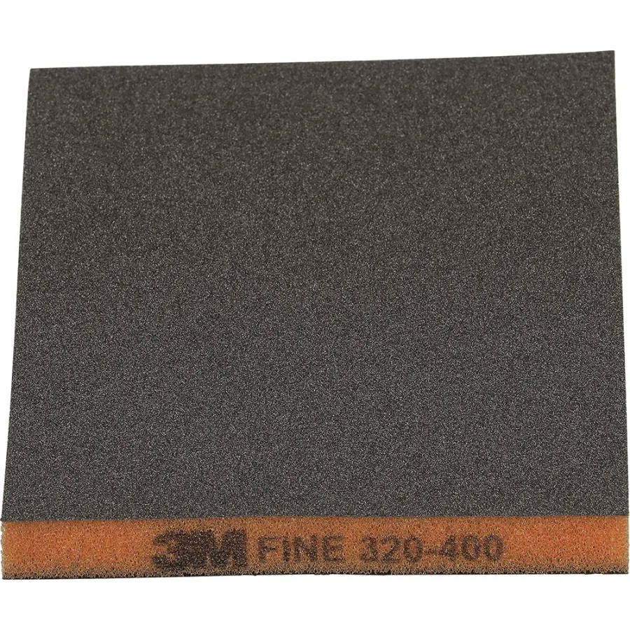 3M Two-Sided Sanding Sponge 23809, 124 mm x 98 mm (4.8 in x 