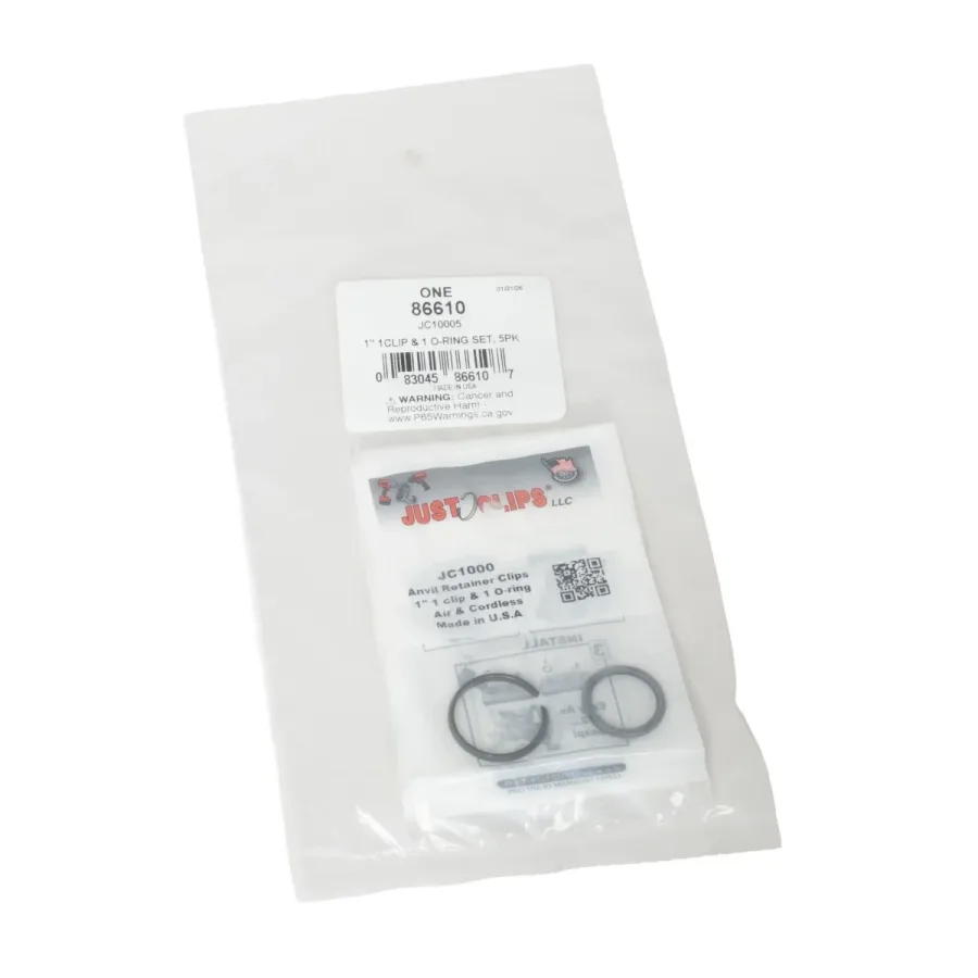 (image for) JC10005 1-inch 1 Clip & 1 O-Ring Set, 5 Pack
