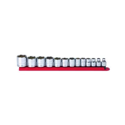 (image for) SKT SET 3/8" DR 6PT STD 13 PC CLIP RAIL