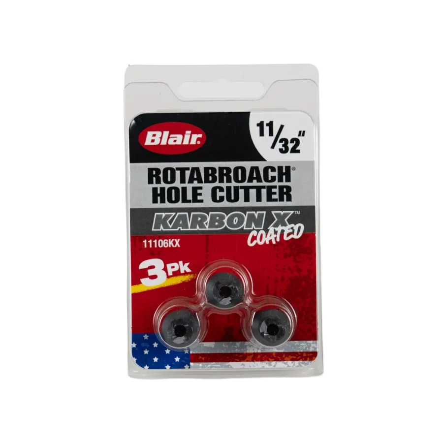 Karbon X Rotabroach Hole Cutter Set 11/32" 3-Pack