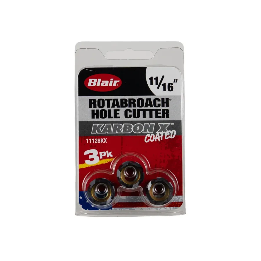(image for) Karbon X Rotabroach Hole Cutter Set 11/16" 3-Pack