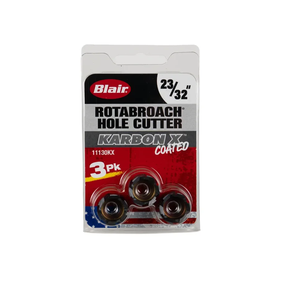(image for) Karbon X Rotabroach Hole Cutter 3-Pack 23/32 Inch