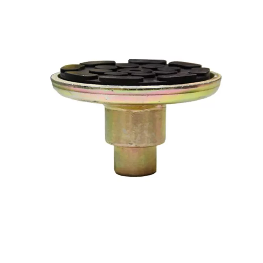 Round Lift Pad Weldment w/ 1 in Shank & Rubber Pad - 1 1/2 i