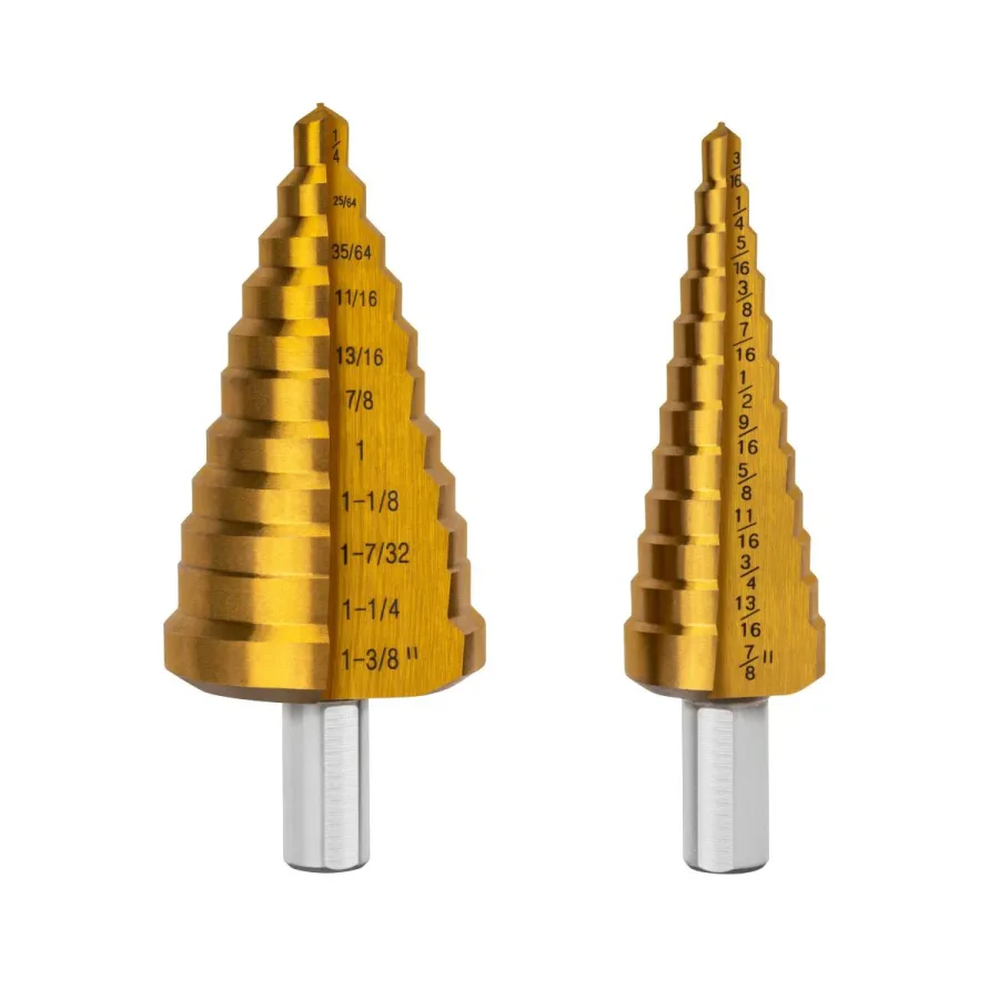 2 pc Step Drill Bit Set (image for) 2 pc Step Drill Bit Set