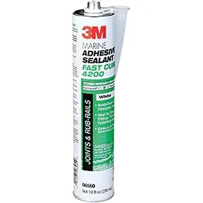 Marine Adhesive Sealant 4200FC, Fast Cure, White, 295 mL Car