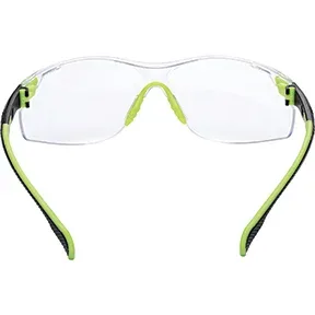 SAFETY GLASSES ANTI FOGGREEN/BLK CLEAR EACH