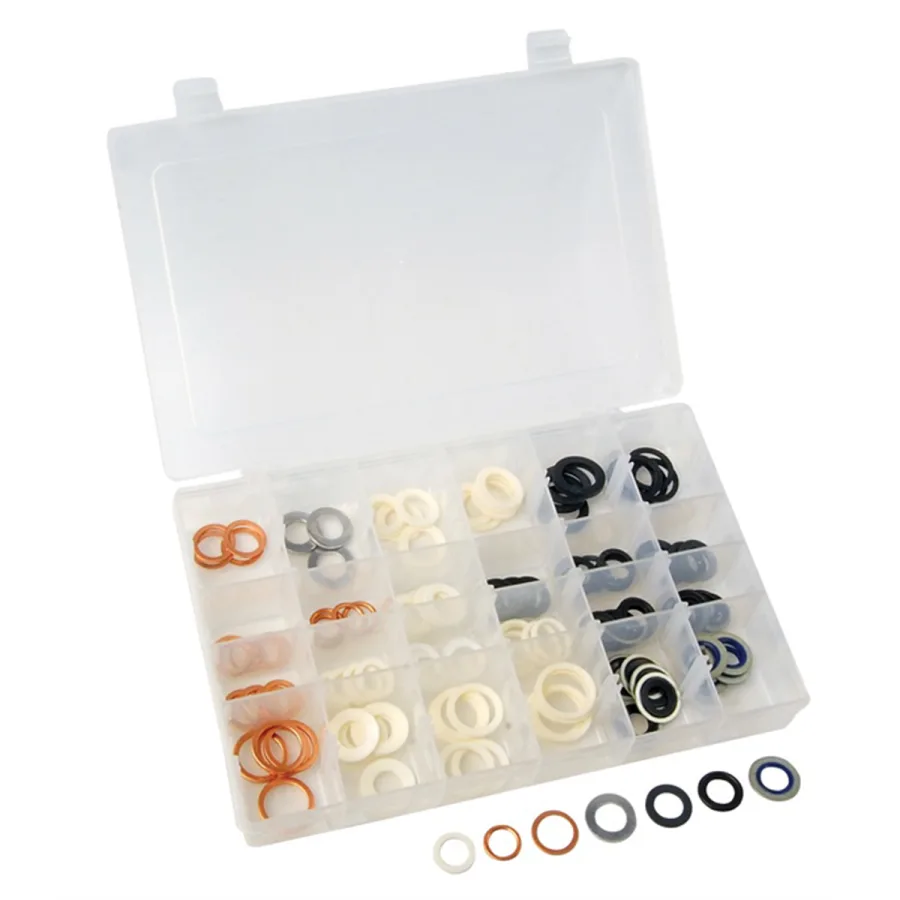 120 Pc. Oil Drain Plug Gasket Assortment