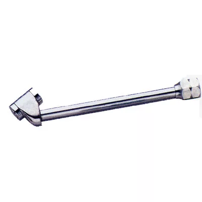 Dual Foot Angled Inflator Gauge Chuck - 1/4 In NPTF - Display Pa (image for) Dual Foot Angled Inflator Gauge Chuck - 1/4 In NPTF - Display Pa
