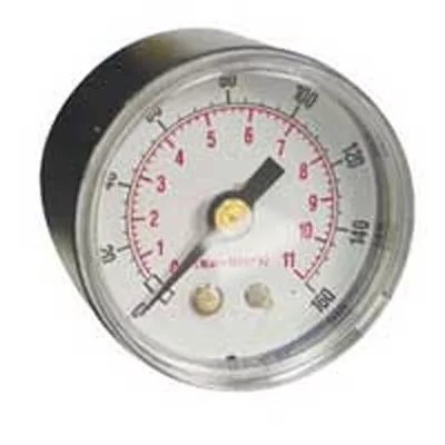 Back Mount Pressure Gauge 1 1/2 In 0 - 160 PSI - 1/8 In NPT - Di