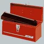Metal Portable Tool Box - 16 In