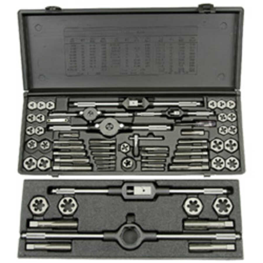 High Carbon Steel 40 Piece Super Mechanic’s Tap & Die Set