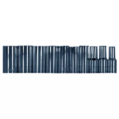 1/4 In Dr 12 Pt Semi-Long Metric Socket Set - 10 Pc