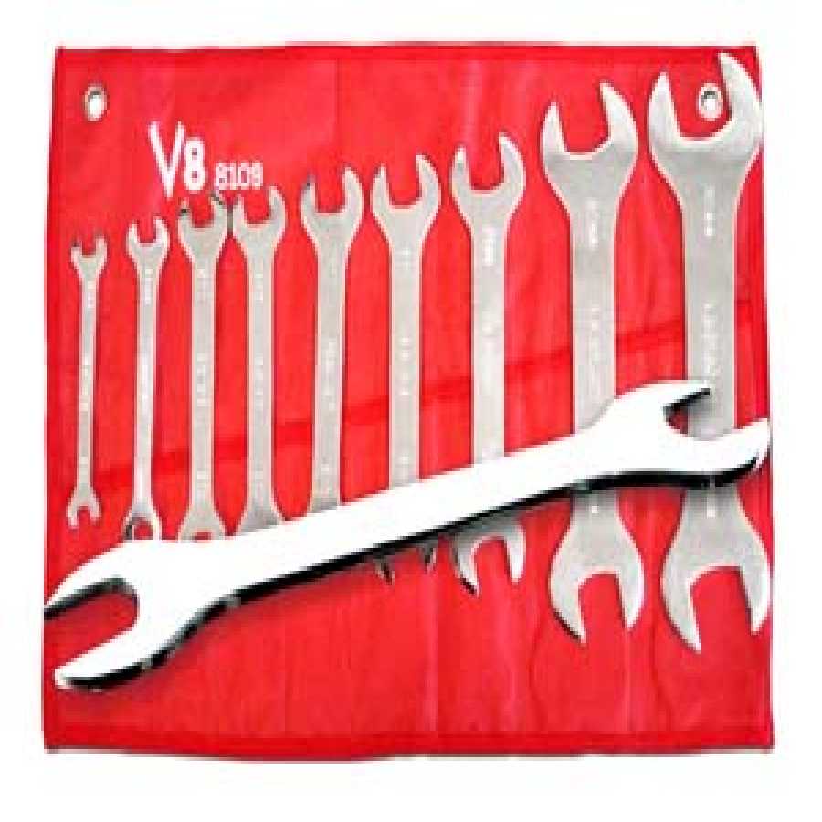 Super Thin Metric Wrench Set - 9-Pc