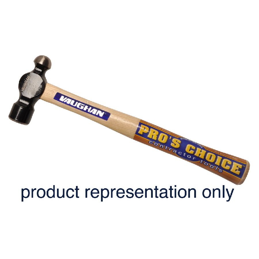 Ball Pein Hammer w Wood Handle - 16 Oz.