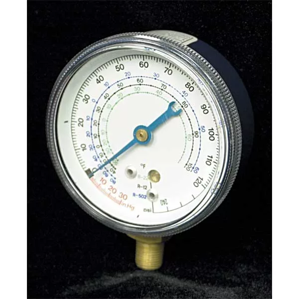 Refrigerant Gauge, Dry, Low Side, Blue