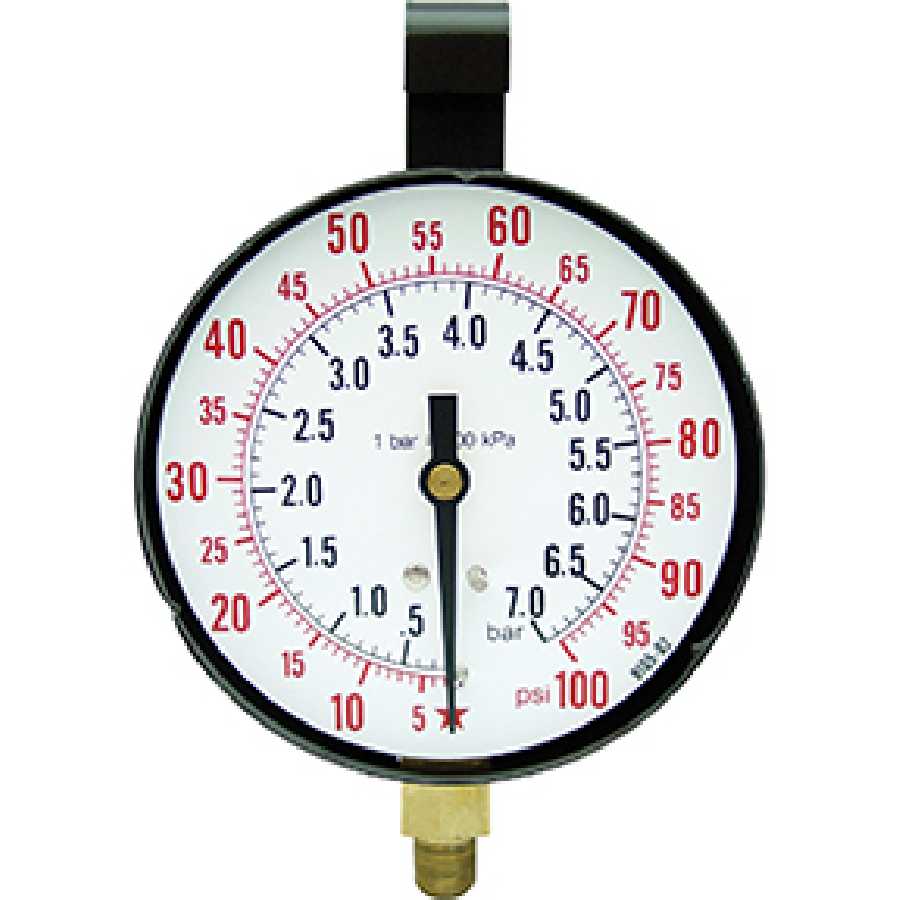 Replacement Gauge for TU-443 100 PSI 3 1/2 Inch