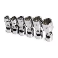 1/4 In Drive 12 Pt Flex Fractional Socket Set - 6 Pc