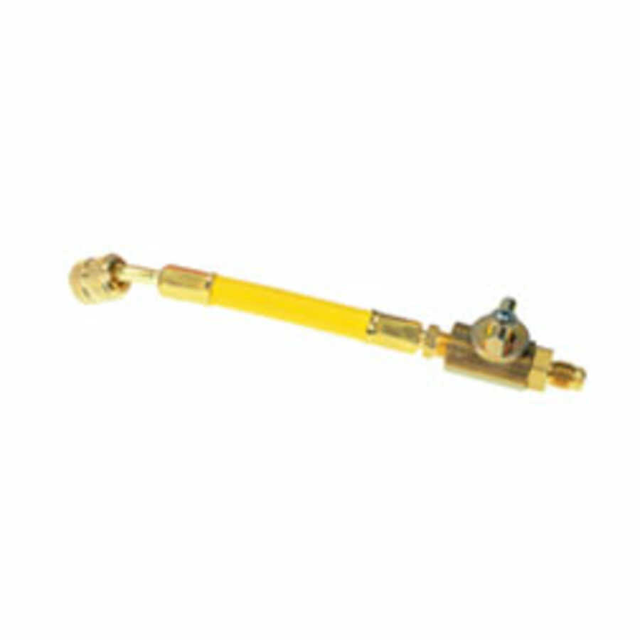 Yellow Ball Valve Adapter - 1/4 Inch MFL x 1/4 Inch FFL