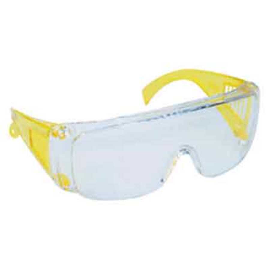 Killer Bees Safety Glasses - Clear Lens, Yellow Side Shields