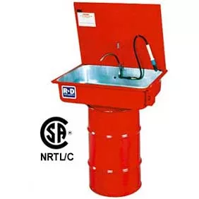 Galvanized Tank Parts Washer - 30 Gallon Capacity