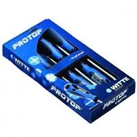 PROTOP PLUS 6-Pc Screwdriver Set - 4 Slotted, Phillips #1 and #2 PROTOP PLUS 6-Pc Screwdriver Set - 4 Slotted, Phillips #1 and #2