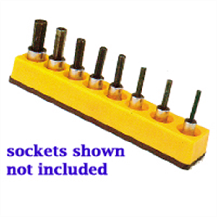 3/8 Inch Drive Universal Socket Organizer w/ Magnetic Base - Neo