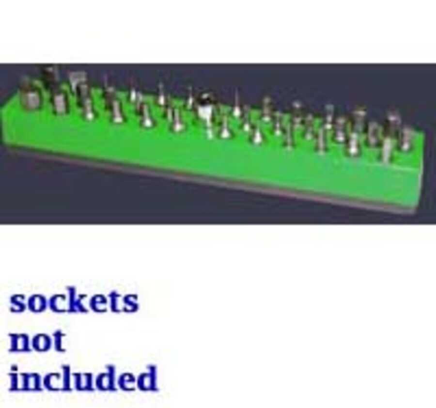 Magnetic Dark Green 37 Piece Bit Holder Mechanics Time Saver 586 1//4 in