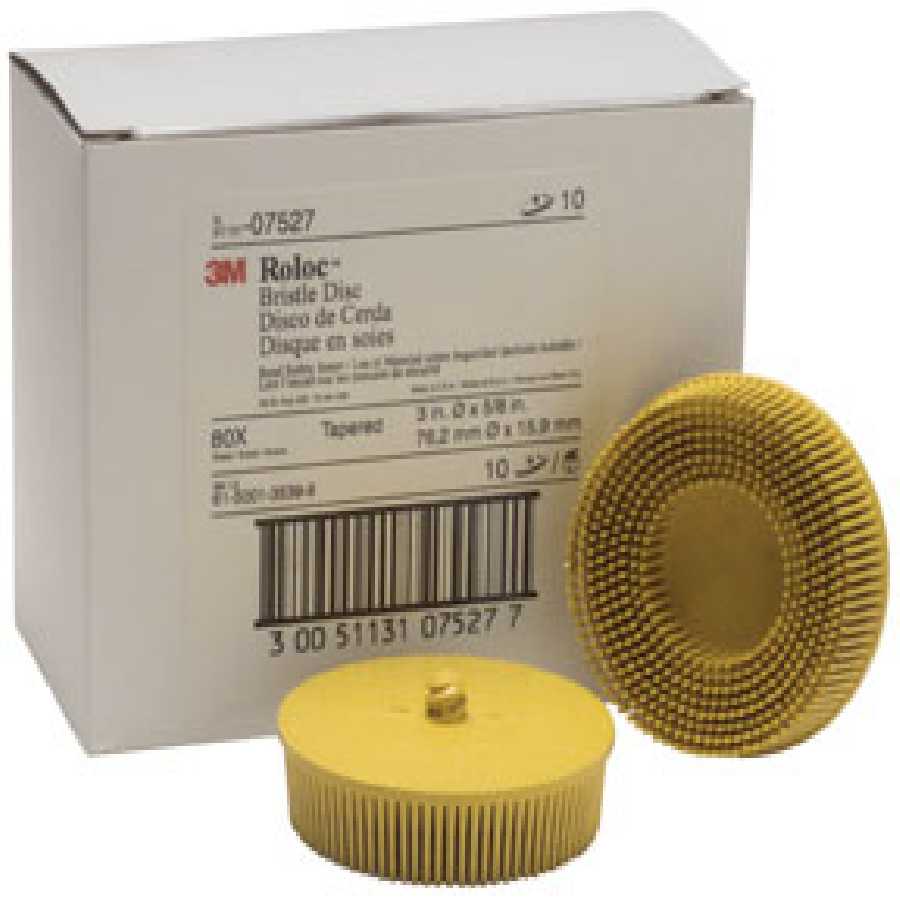 Roloc Bristle Discs - 3In - 80 Grit - White
