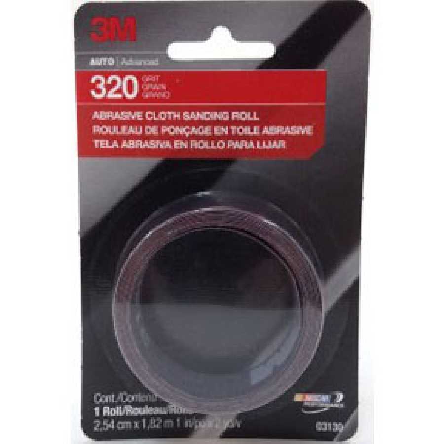 3M Extra Fine Cloth Sanding Roll 1"x2" for Metal Finishing
