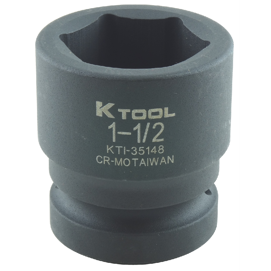 Standard Impact Socket - 1 In Dr 6 Pt - 1-1/2 In