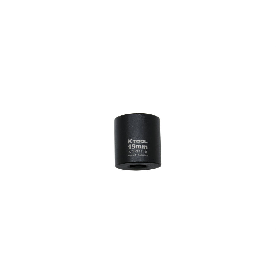 Standard Impact Socket - 3/8 In Dr 6 Pt - 19mm