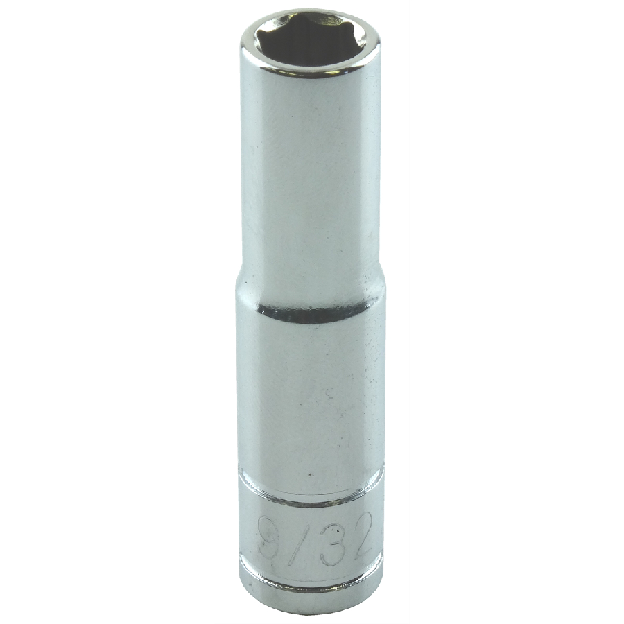 Deep Socket - 1/4 In Drive 6 Point - 9/32 In