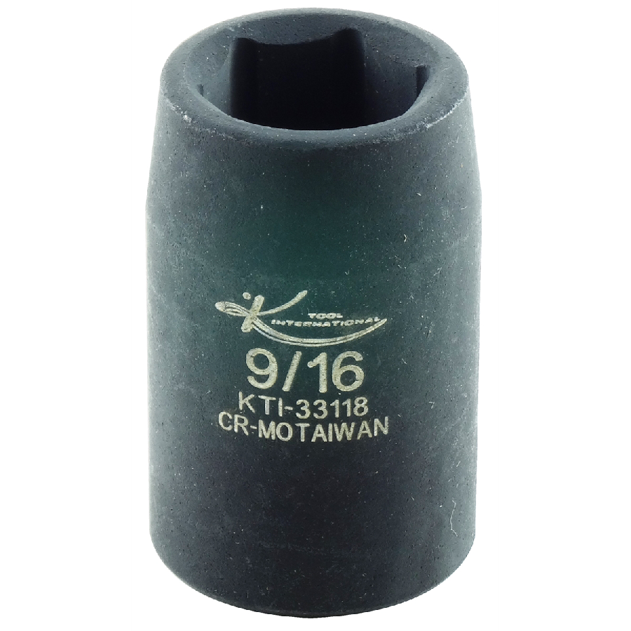 Standard Impact Socket - 1/2 In Dr 6 Pt - 9/16 In