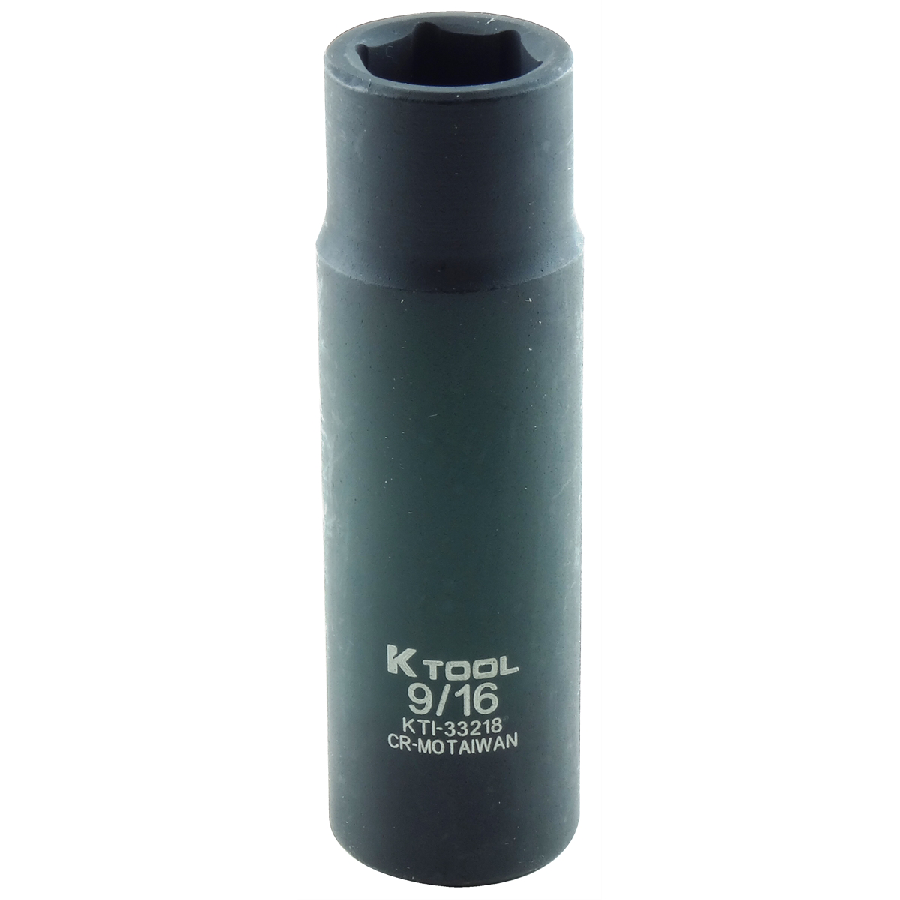 Deep Impact Socket - 1/2 In Dr 6 Pt - 9/16 In