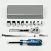 Socket Set - 1/4In Dr 6 Pt - 13 Pc