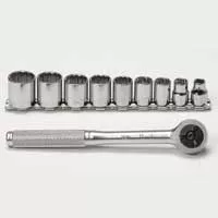 3/8 In Dr Fractional Socket Set - 10 Pc