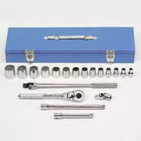 Socket Set - 1/2In Dr 6 & 12 Pt - 19 Pc