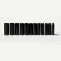 Impact Socket Set - 1/2In Dr 6 Pt Deep - 12 Pc