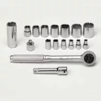 Socket Set - 1/4 & 3/8In Dr - 17 Pc