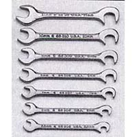 Wrench Set - Open End Midget Metric - 7 Pc