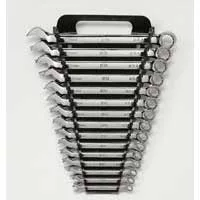 Wrench Set - Combination Metric 15 Pc Hi-Polish