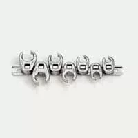3/8In Dr Flarenut Crowfoot Wrench Set - 7 Pc