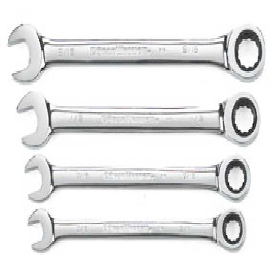 Fractional SAE Ratcheting Gearwrench Set 4 Pc