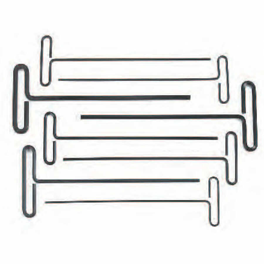 KD Tools 56257 SAE Allen Wrench Hex Key Loop THandle Set 6 Inch 8Pc