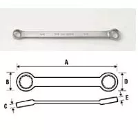 12 Pt 15 Deg Long Box End Wrench - 15/16In x 1In