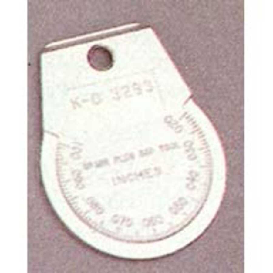 Spark Plug Gap Gauge 0.020 to 0.100 Inch