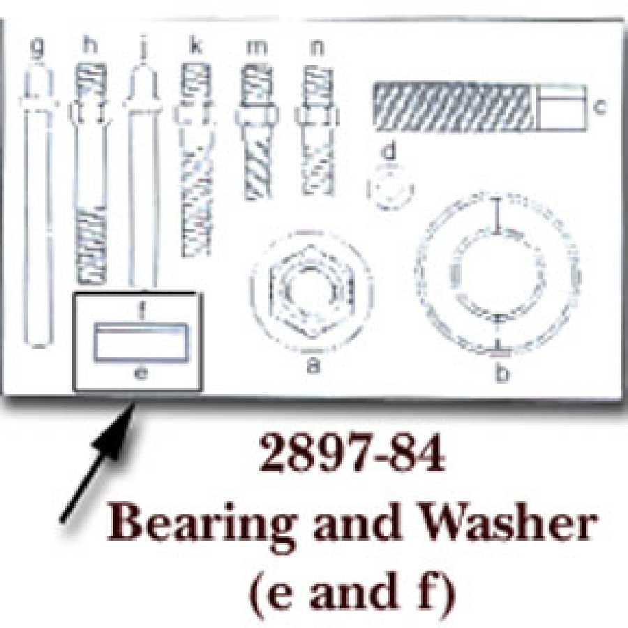Replacement Bearing & Washer for KD 2897