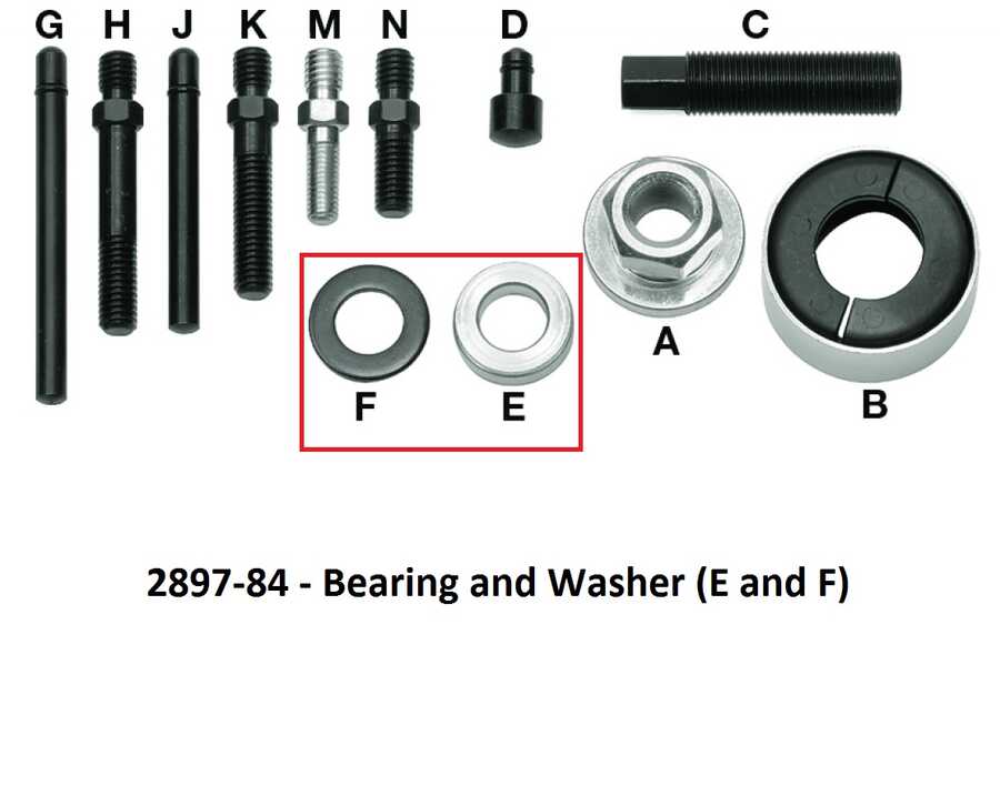 Replacement Bearing & Washer for KD 2897