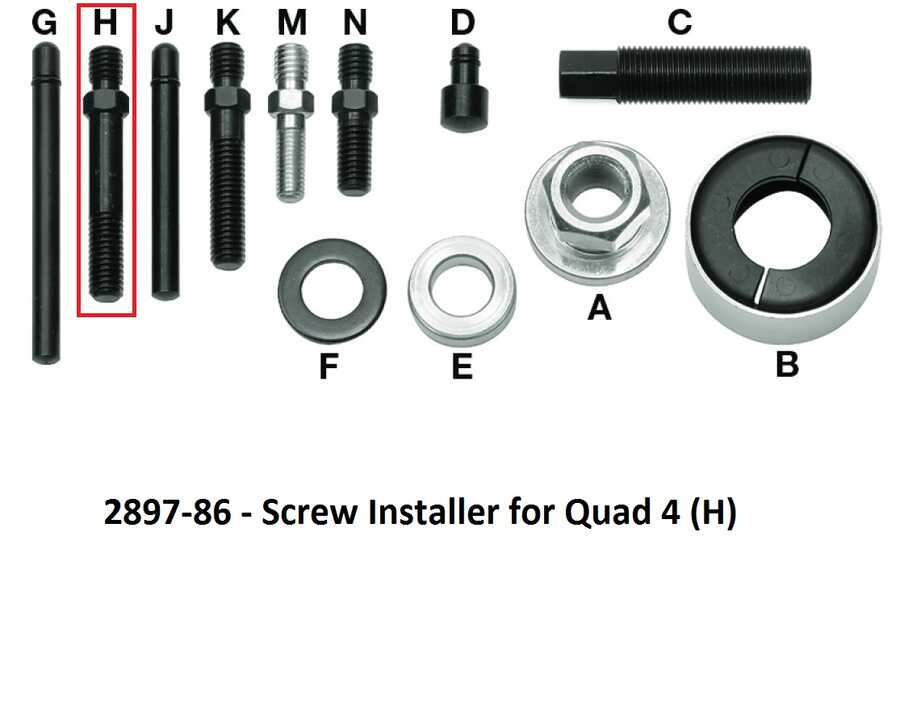 Repl Screw Installer for Quad 4 for KD 2897